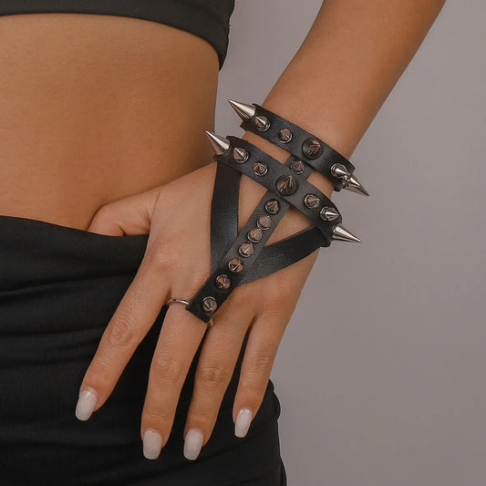 Gothic Bracelet - primary photo, shown with a person (1 of 3)