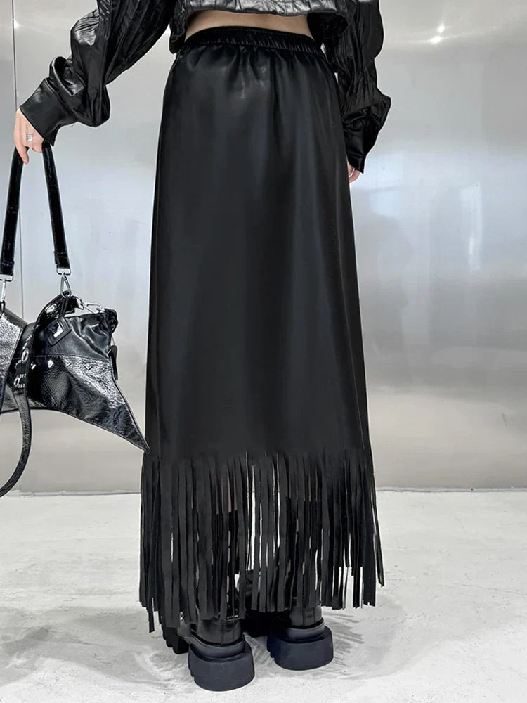 Leather Maxi Skirt