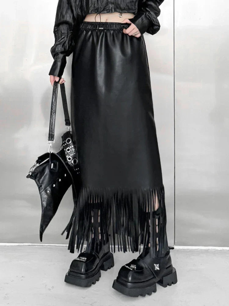 Leather Maxi Skirt