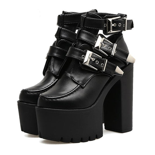 Gothic Platform Shoes - front studio view (1 of 5)