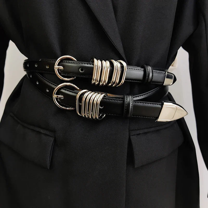 Women's Leather Belt Black - primary product photo
