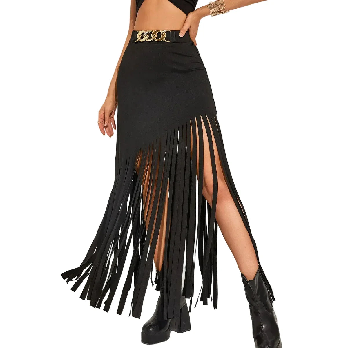 Women's Maxi Skirt - primary photo, shown with a person (1 of 4)