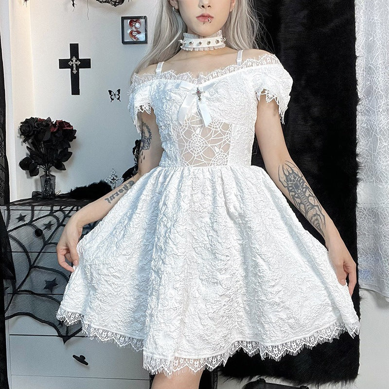 Gothic Party Dress - back view on a person (3 of 4)
