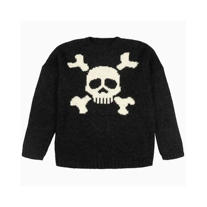 Men's Skull Sweater Black - front studio view (1 of 3)