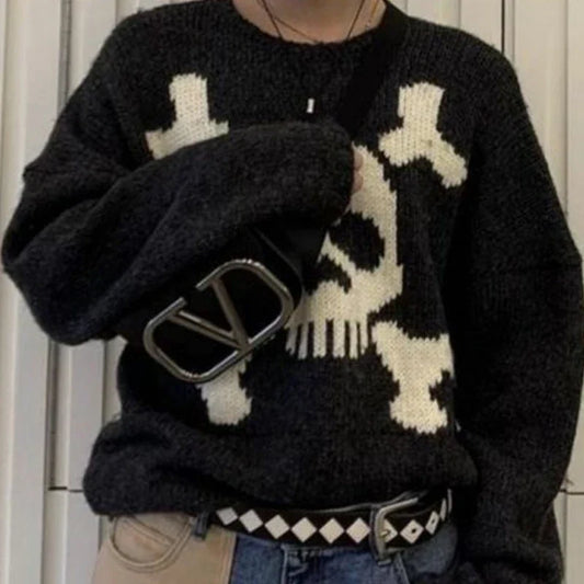 Skull Black Sweater