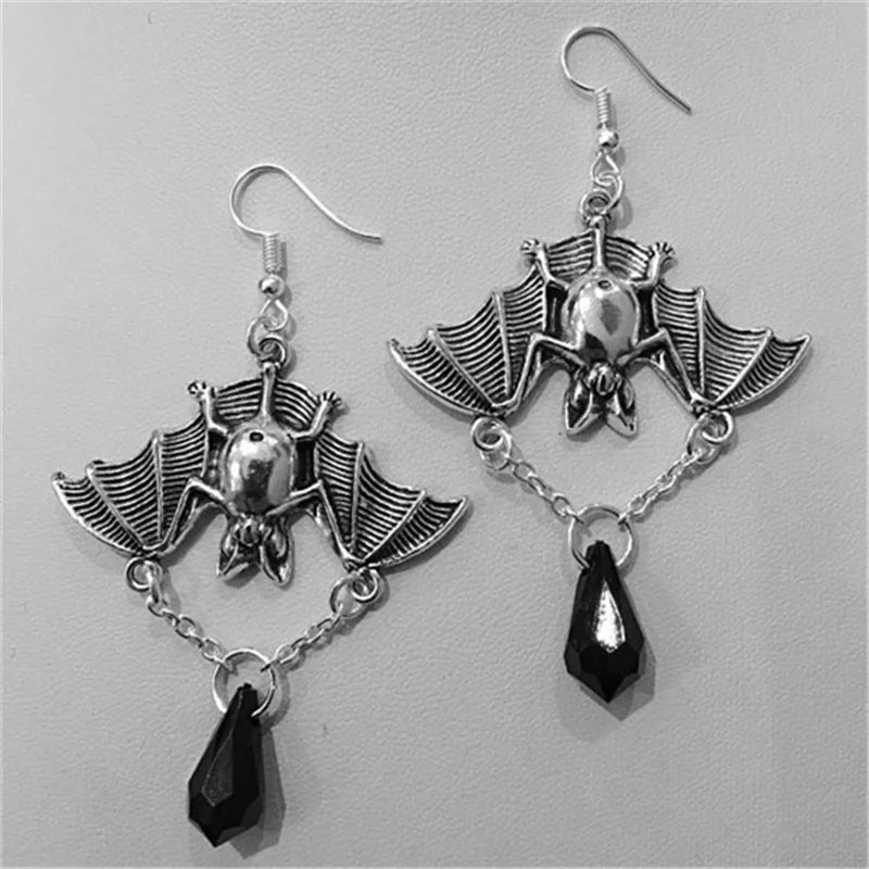 Gothic Vampire Earrings - front studio view