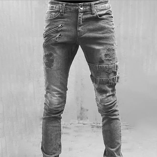 Gothic Buckle Jeans - alternate lifestyle view (3 of 3)