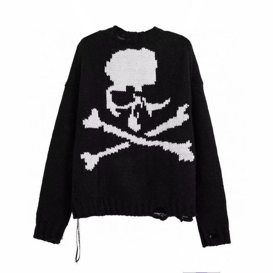 Unisex Skull Sweater - front studio view (1 of 4)