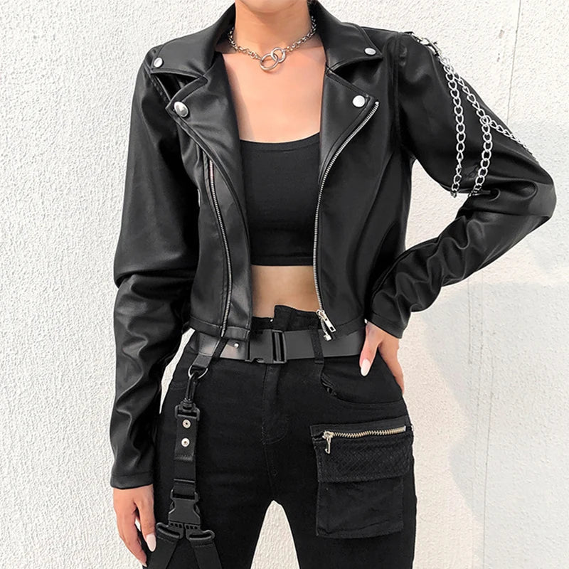Women's Faux Leather Jacket