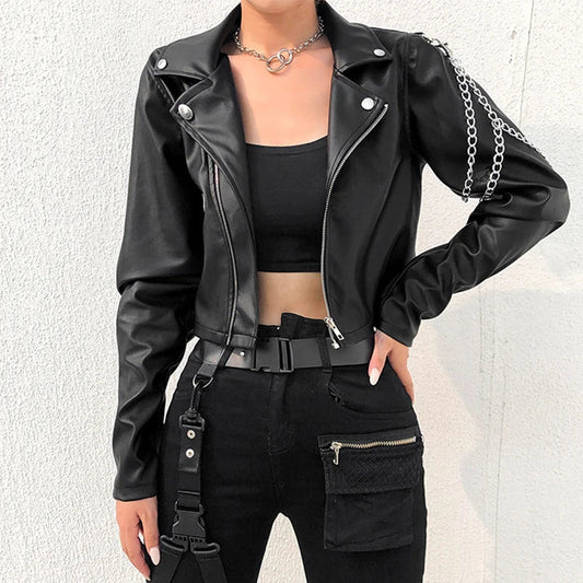 Women's Faux Leather Jacket