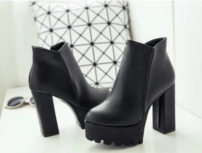 Darkling Square Toe Ankle Boots