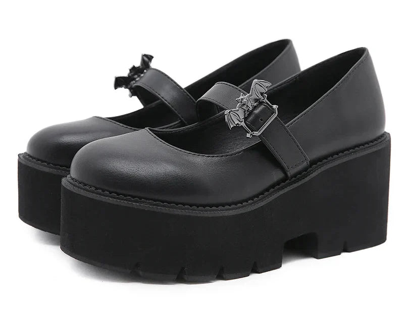 Noctyra Platform Mary Janes Shoes