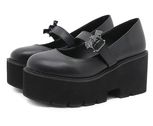 Noctyra Platform Mary Janes Shoes