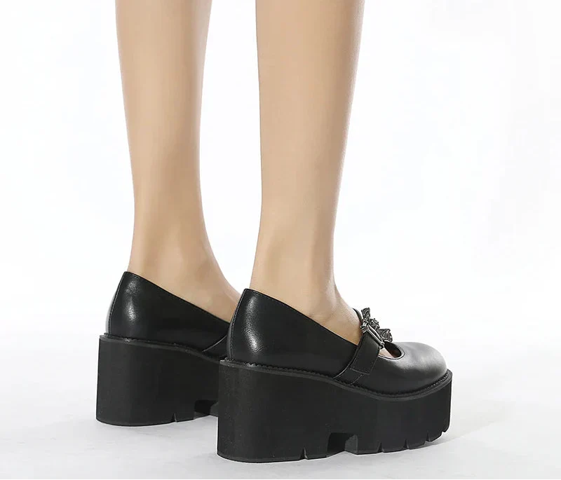 Noctyra Platform Mary Janes Shoes