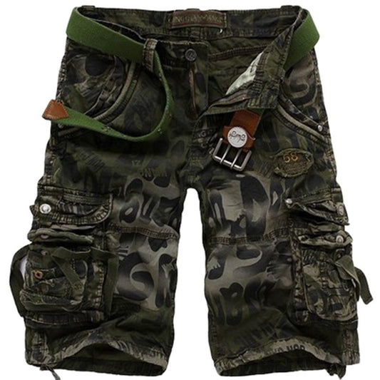 Gothic Camo Shorts - front studio view (1 of 4)