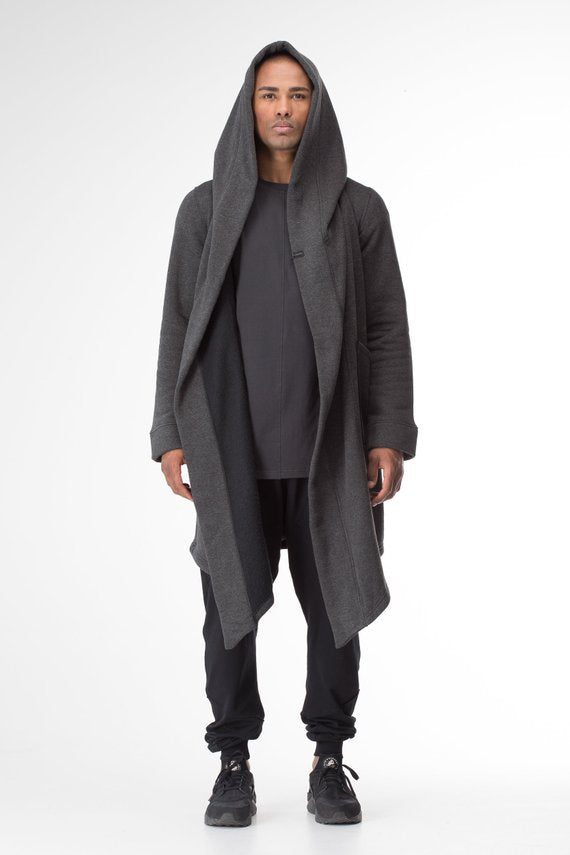 Hooded Trench Coat - front studio view (5 of 5)