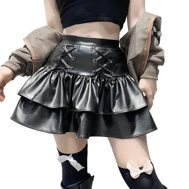 Gothic Leather Skirt