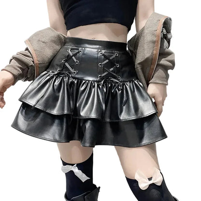 Gothic Leather Skirt