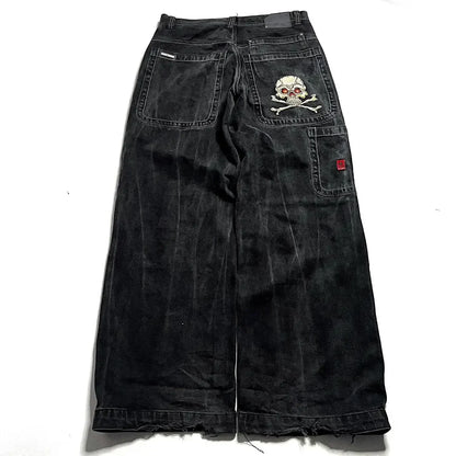 Skull Baggy Pants - front studio view (1 of 2)