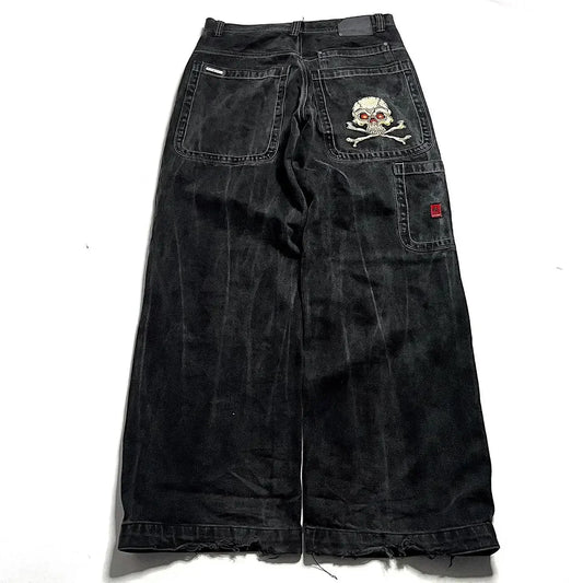 Skull Baggy Pants - front studio view (1 of 2)