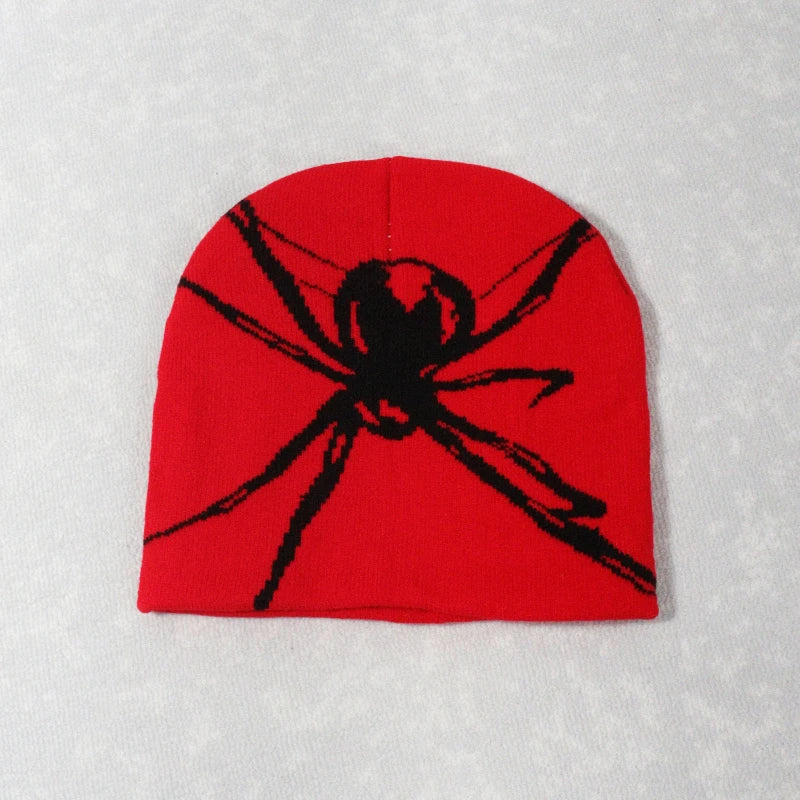 Men's Spider Beanie - alternate view, shown with a person (3 of 3)