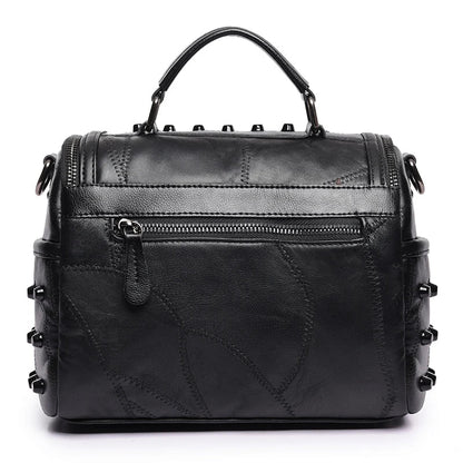 Black Studded Shoulder Bag