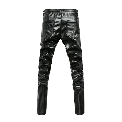Black Multi-Zip Slim Pants
