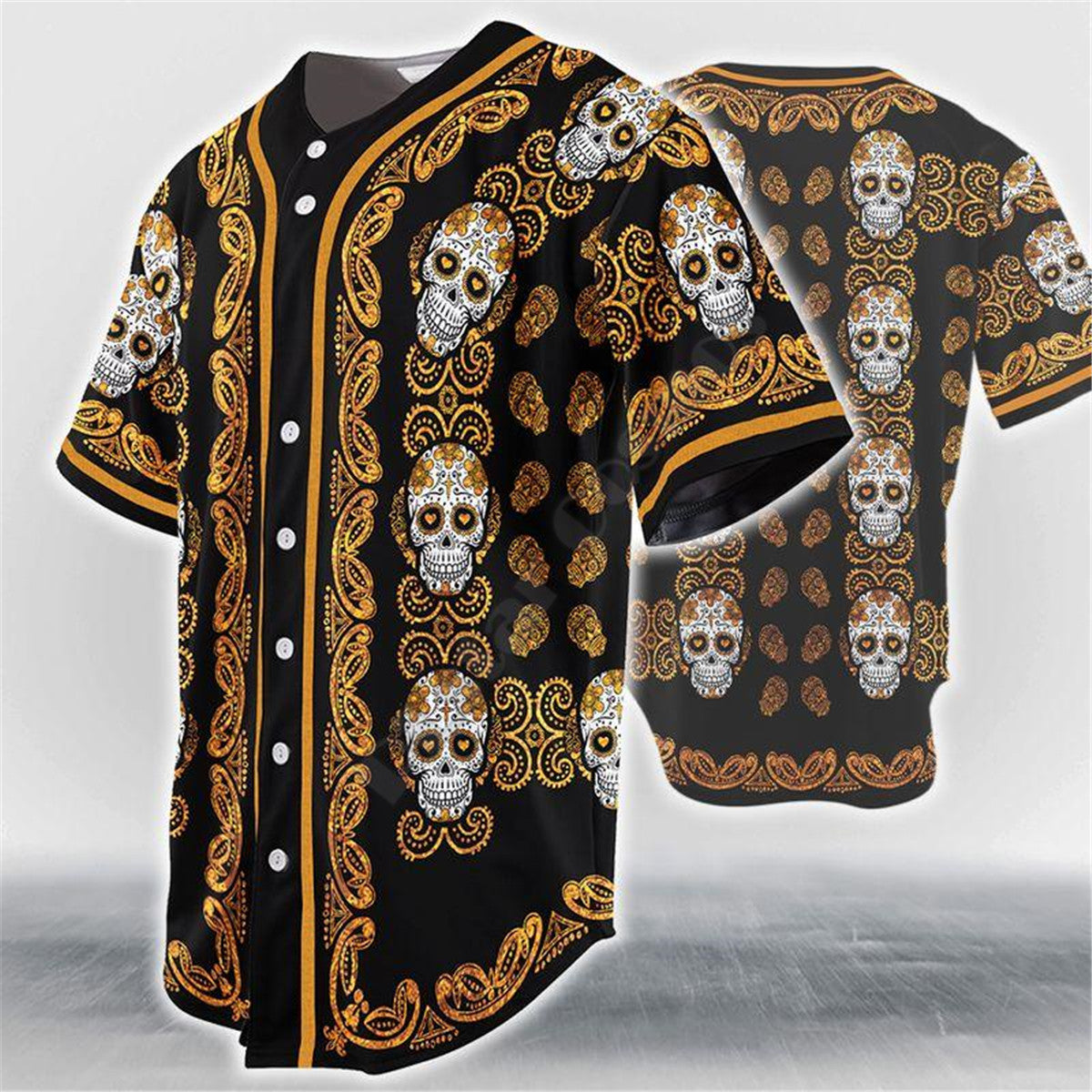 Bone-Crusher Baseball Jersey - alternate view, shown with a person (3 of 4)