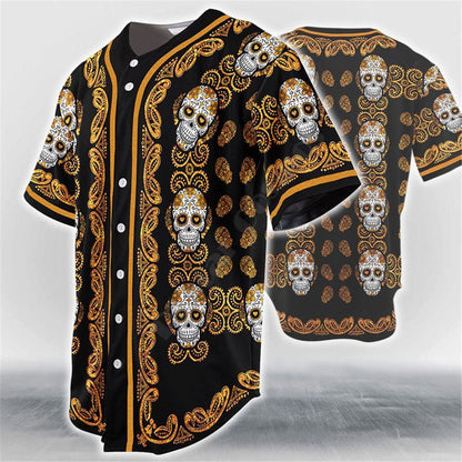 Bone-Crusher Baseball Jersey - alternate view, shown with a person (3 of 4)