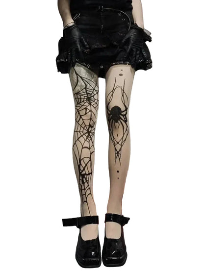 Darkscript Printed Stockings tights
