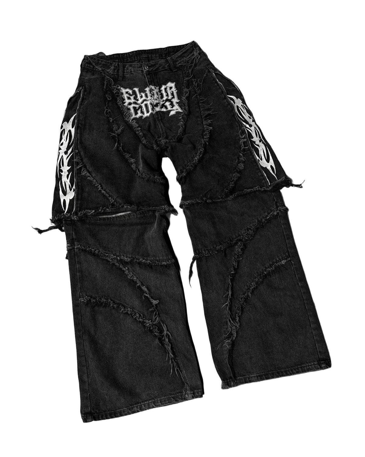Furbound Barrel faux fur jeans