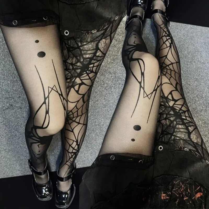 Darkscript Printed Stockings tights
