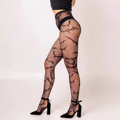 Nightflight Bat Fishnet Tights