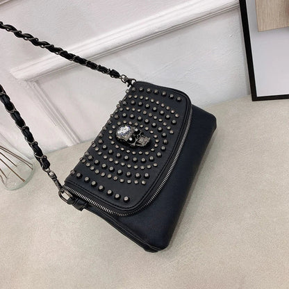 Skulvyn Metallic Skull Bag