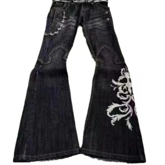 Patchwork Rebellion Flare Jeans