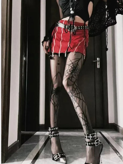 Darkscript Printed Stockings tights