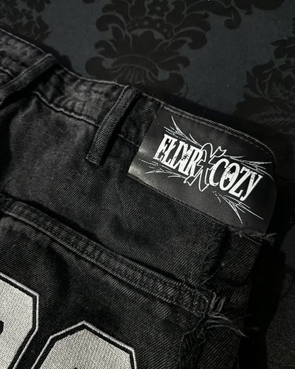 Furbound Barrel faux fur jeans