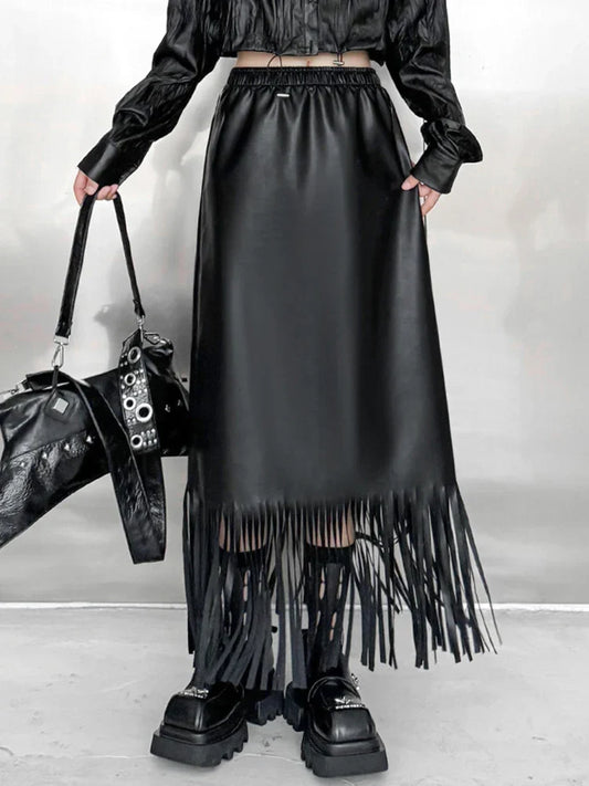 Women's Leather Maxi Skirt - primary lifestyle photo (1 of 4)