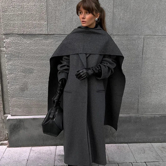 Women's Oversized Overcoat Gray