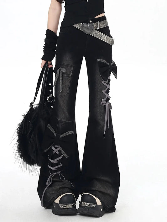 Ribbonwound Flare Jeans