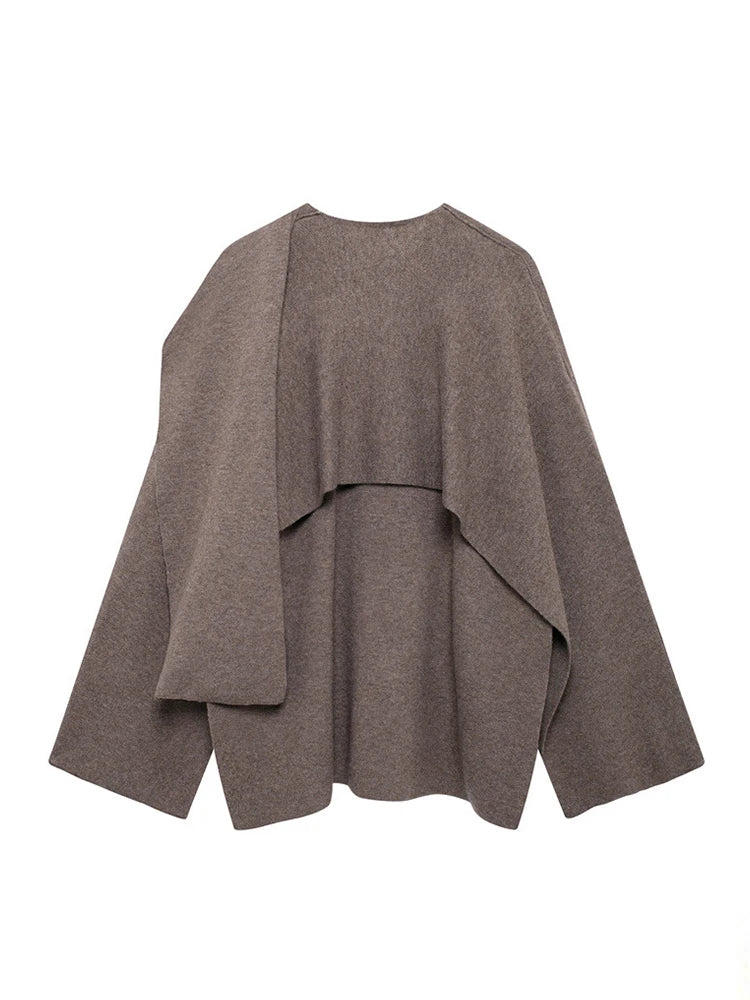 Solid Loose Brown Cape