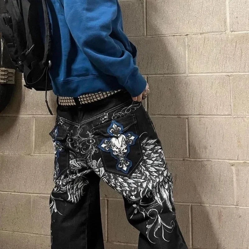 Men's Gothic Jeans - primary photo, shown with a person (1 of 2)