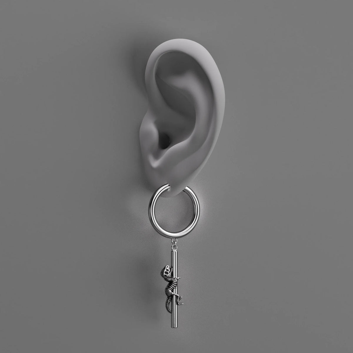 ANCIENT DRAGON FOSSIL EARRINGS