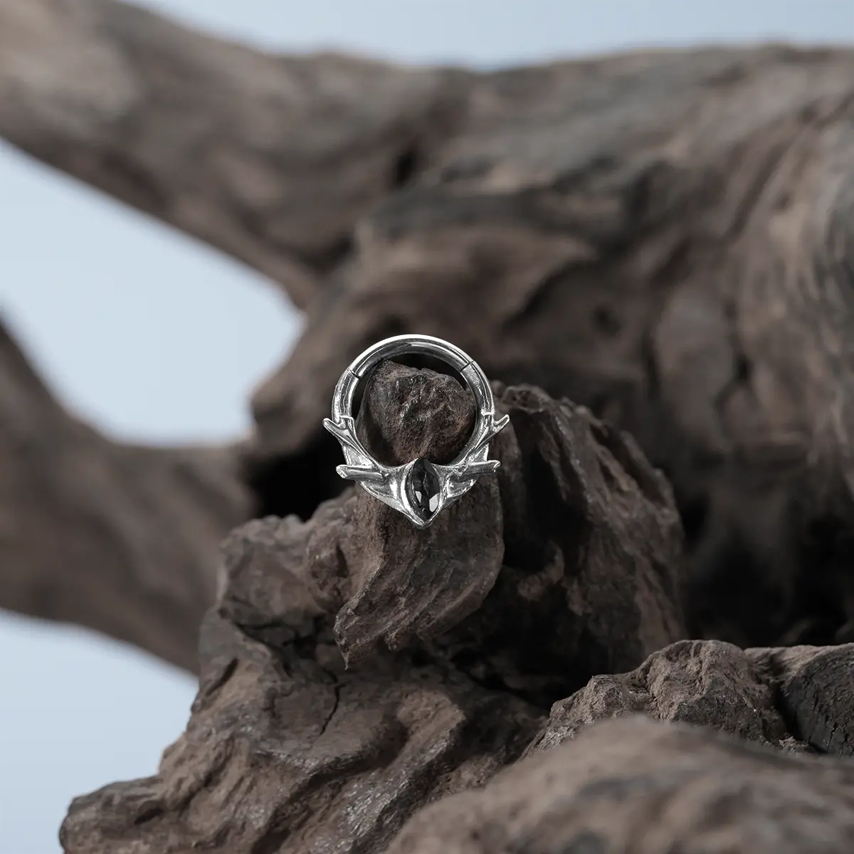 ANTLER MARK CLICKER (SILVER-TURQUOISE)