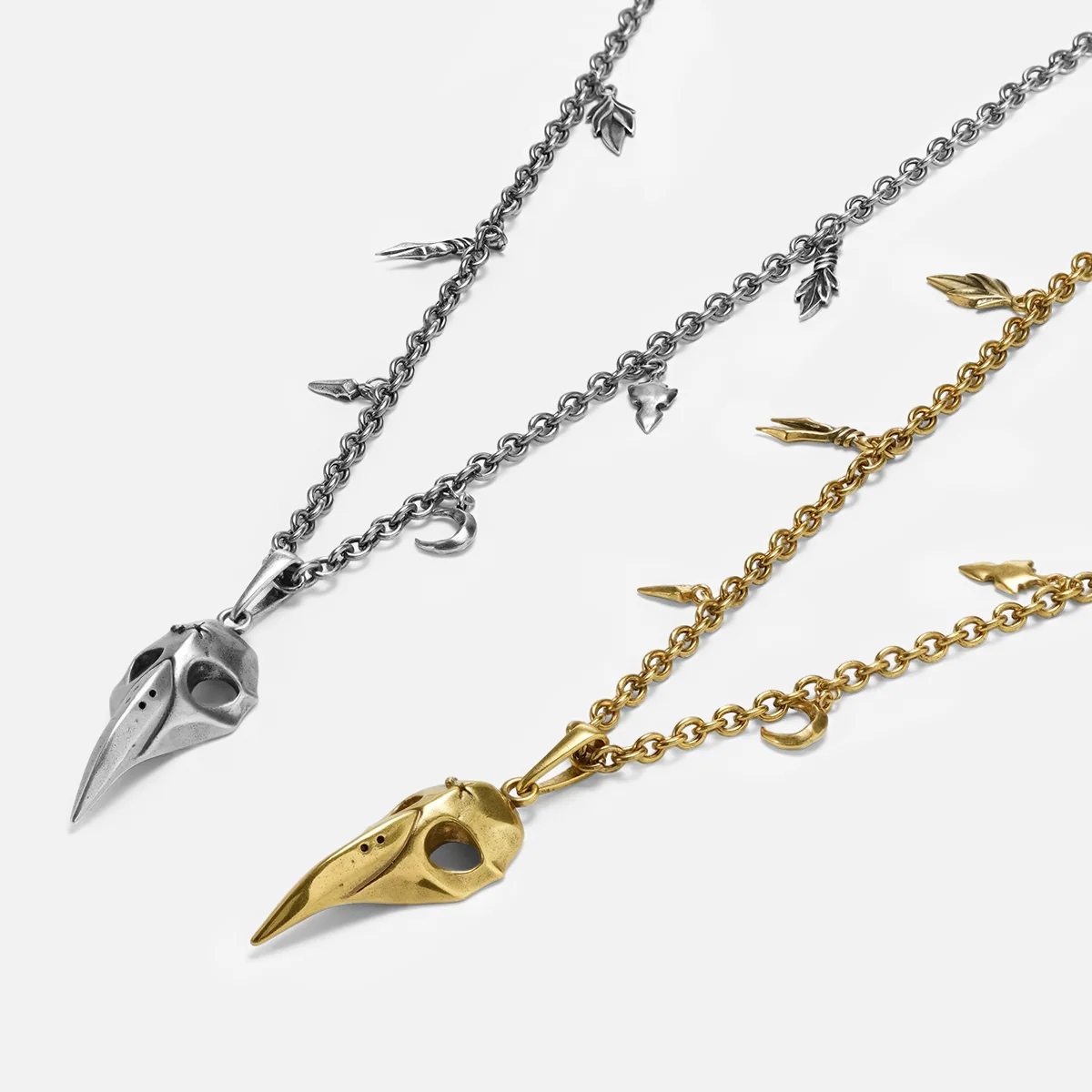 AUGUR SKULL NECKLACE (SILVER)