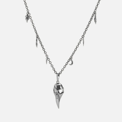 AUGUR SKULL NECKLACE (SILVER)