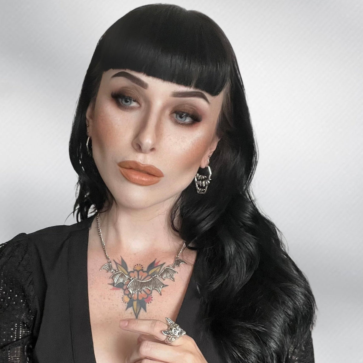 BAT TOMB EARRINGS