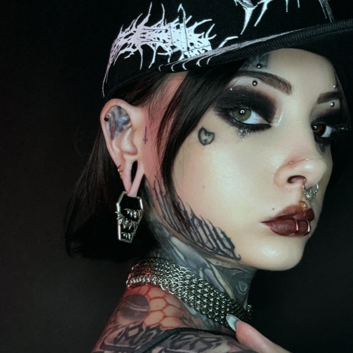 BAT TOMB EARRINGS