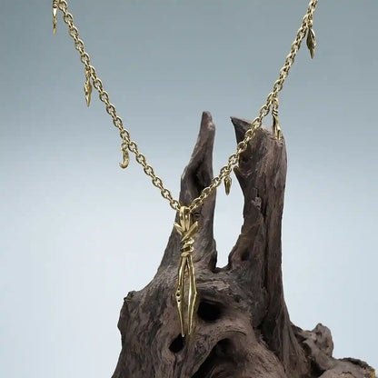 BOUND TWIN NECKLACE (SILVER)