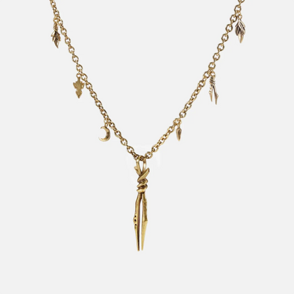 BOUND TWIN NECKLACE (SILVER)